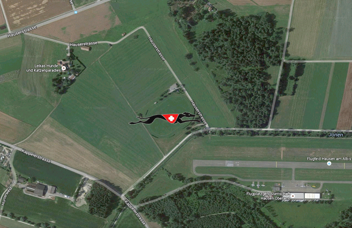 Map, Standort Schweizer Windhund-Rennverein